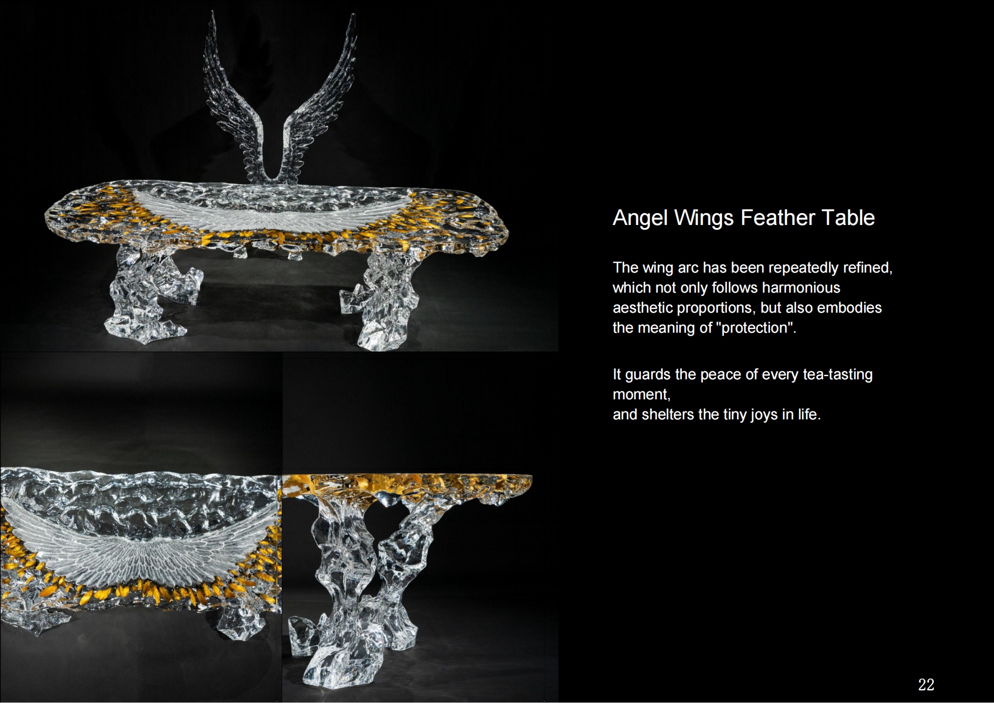 Angel Wing Feather Table